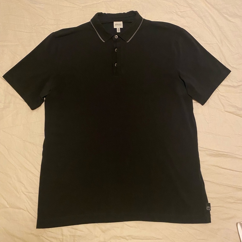 Black Armani polo shirt